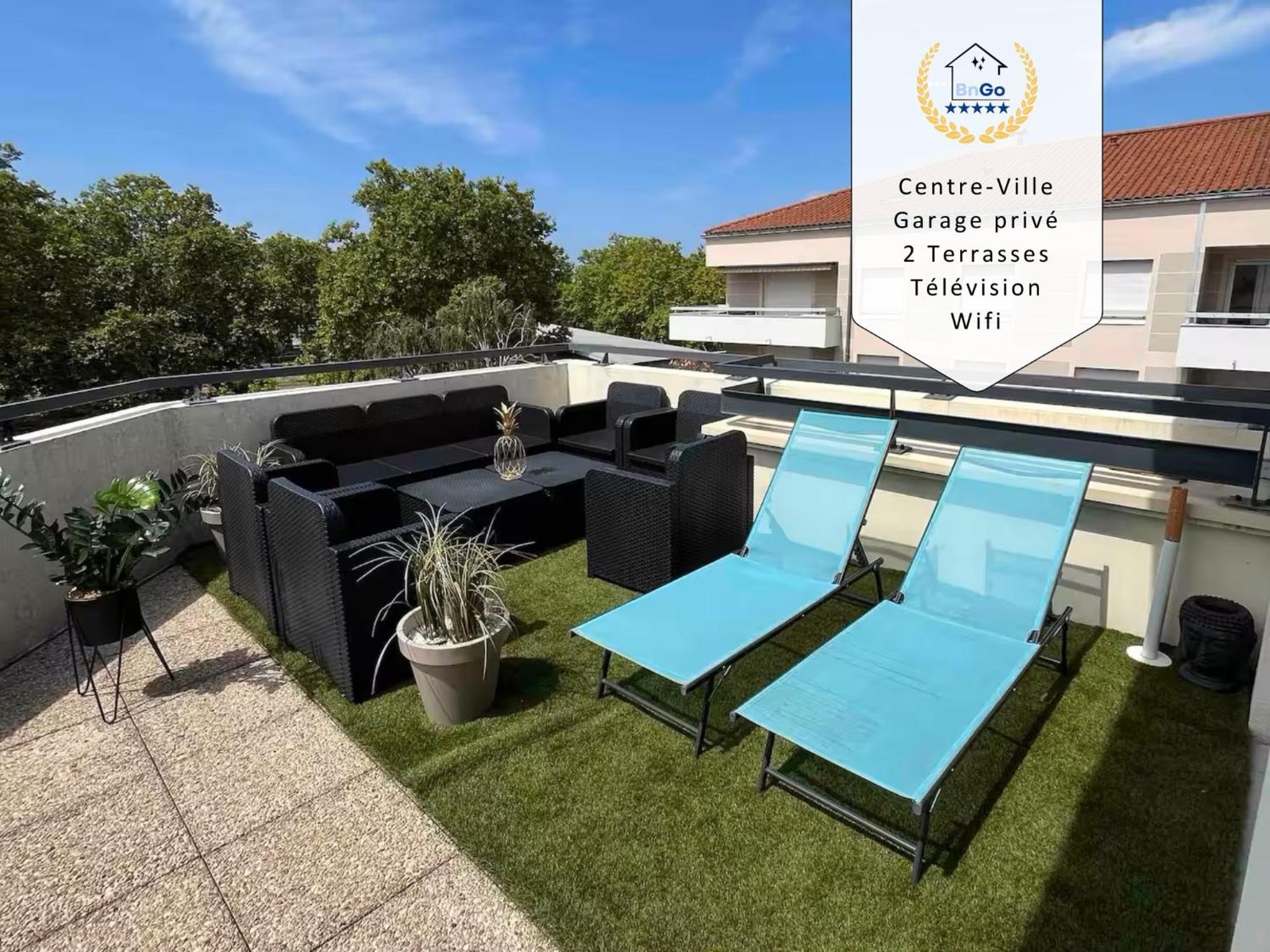 Bngo I Immense Rooftop Lyon I 2 Chambres, 4 Places Parkings, 2 Immenses Terrasses, 8 Personnes Exterior foto